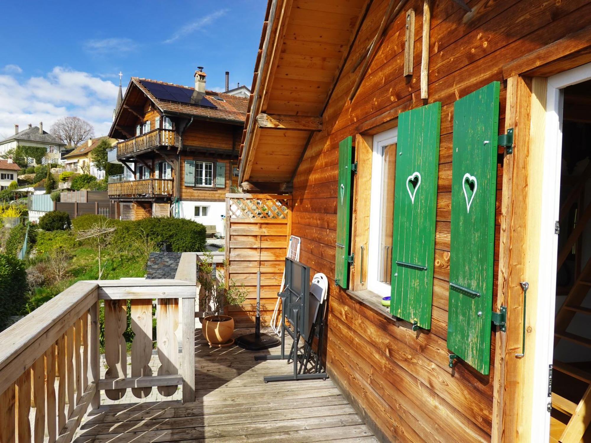 "Les Echalas" Chalet Independant Avec Cuisine En Lavaux Unesco Chexbres Zewnętrze zdjęcie